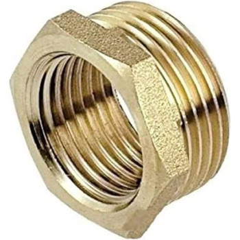 Abbasali Brass Reducer Bush 1 2 X 3 8 Pack Of 2 Pcs