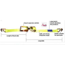 Abbasali Heavy Duty 75Mm X 10Mtr X 10Ton Capacity Ratchet Lashing Belt With Both Side Hooks 35Perc  Off
