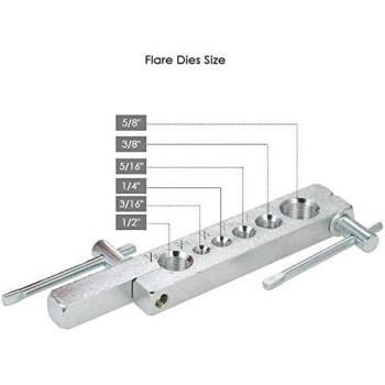 Abbasali 6 Dies Tubing Pipe Flaring Tools Set 3 16 5 8 Air Brake Line Flaring Tubes