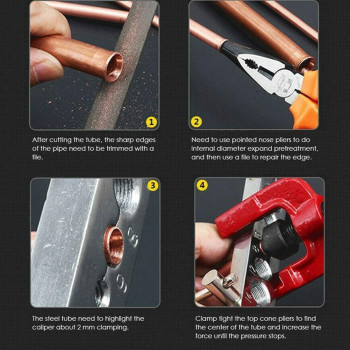 Abbasali 6 Dies Tubing Pipe Flaring Tools Set 3 16 5 8 Air Brake Line Flaring Tubes