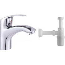 Abbasali Wash Basin Mixer Tap With Bottle Trap And Waste