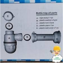 Abbasali Wash Basin Mixer Tap With Bottle Trap And Waste