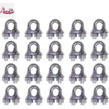 Abbasali Wire Rope Cable Clip Clamp U Bolt Saddle Fastener 3 Mm 25Pcs