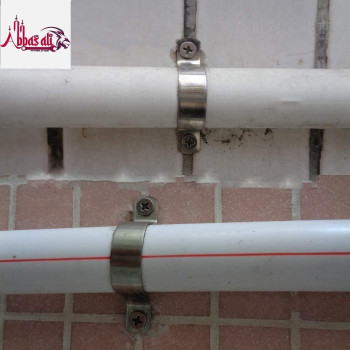 Abbasali Galvanized Gi U Clamps Fastener Hanger Pipe Clamps Clip With Screw And Fischer Gas Pipe 10 Pcs 1 2 Inch