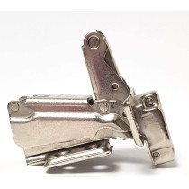 Abbasali 180 Degree Angle Heavy Duty Adjustable Stainless Steel Cabinet Door Overlay Inset Hinges 2 Pair Full Overlay