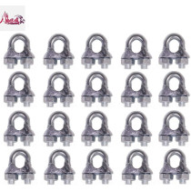 Abbasali Wire Rope Cable Clip Clamp U Bolt Saddle Fastener 6 Mm 25Pcs
