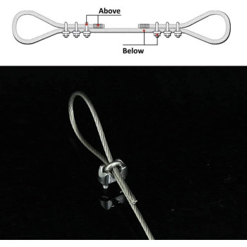 Abbasali Wire Rope Cable Clip Clamp U Bolt Saddle Fastener 6 Mm 25Pcs