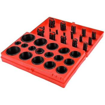 Abbasali 407Pcs Assortment Set Seal Gasket Universal Nbr Rubber Oil Resistance O Ring Kit