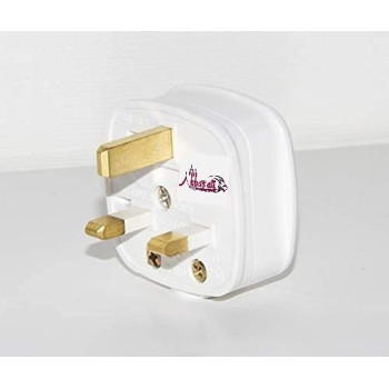 Abbasali 13A 3 Pin Plug Top Uk Standard Fitted 13A Fuse Pack Of 2Pcs