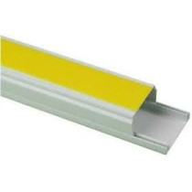 Abbasali Electrical Pvc Trunking With Sticker 90Cm Long 3 Pcs White Self Adhesive 38Mm X 25Mm 3 Mtr Pack