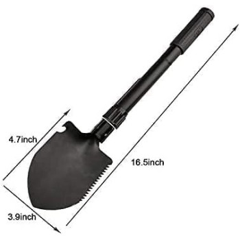Abbasali Multipurpose Portable Military Folding Shovel With Carrying Pouch & Garage Lamppicnic Lamp For Picnic Spot