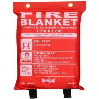 Gladious Small Fire Blanket Flash 1.2 X 1.8M4 X 6 Ft