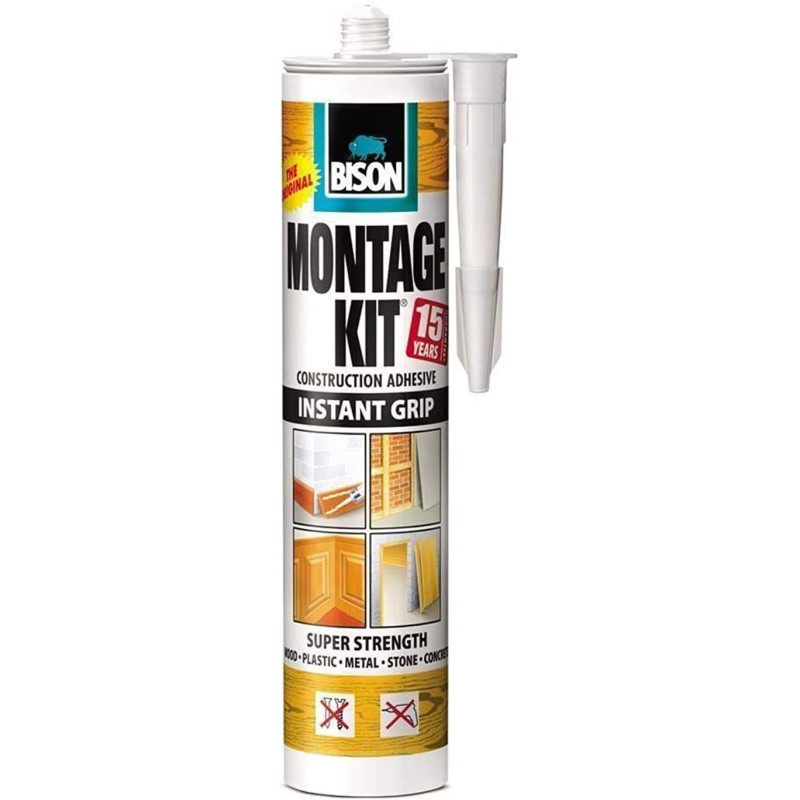 Bison Montage Kit Super Strength Construction Glue 350G