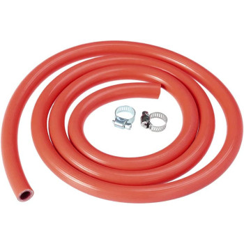 Yardwe Rubber Gas Pipe Tubing Quick Connect Disconnect Hose Assembly With 2 Fittings Orange 150Cm