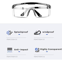 Jimmycloud Transparent Safety GogglesClear Lens