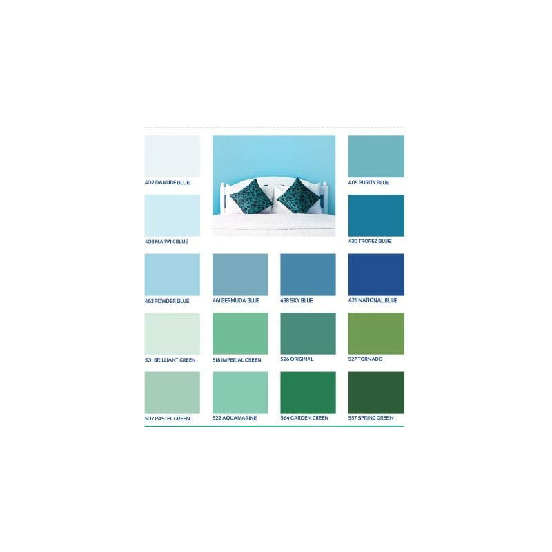 National Paint Eggshell Emulsion Silk Finish 480 Steel Blue