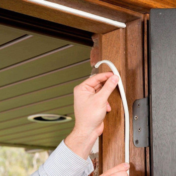 Beorol Self Adhesive Window And Door Sealing Tape D Profile White 2X50M