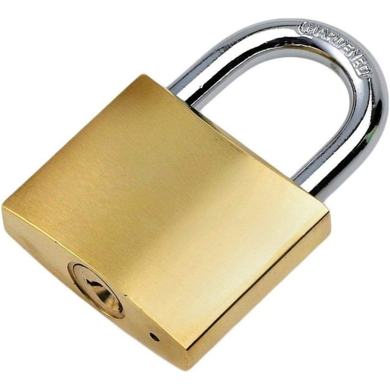 Medium Brass Pad Lock Golden 60 70Mm