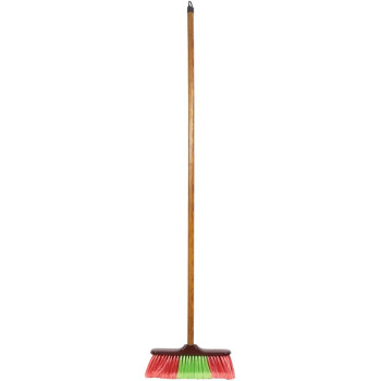 Moonlight Soft Bristles Broom Red Green30Cm