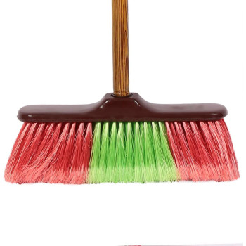 Moonlight Soft Bristles Broom Red Green30Cm