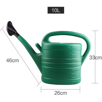 Watering Can 10 Liter Large Capacity Watering Can Detachable Nozzle Equipment For Indoor Outdoor Garden Watering Green