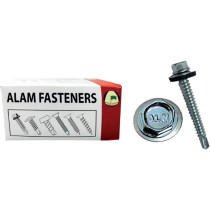 Alam Fasteners Self Drilling Screw Hex Washer Head Zinc Plated 1 1 2 Inch X 12 Made In Taiwan 1Pkt X 360 Pcs