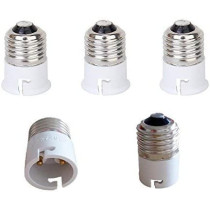 Abbasali E27 To B22 Lamp AdapterPack Of 5 Fits Led Cfl Bulbs