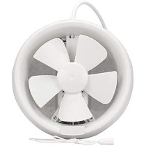 Abbasali 6In 220V Ventilator No Noise Cooler Round Glass Window Bathroom Exhaust Fan
