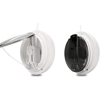 Abbasali 6In 220V Ventilator No Noise Cooler Round Glass Window Bathroom Exhaust Fan