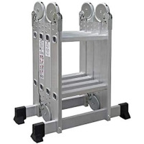 Abbasali Multi Purpose 4X2 X 2.6M Foldable Aluminium Ladder 8 Rungs