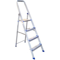 Abbasali Folding Ladder Heavy Duty Domestic Light Stepladder Household Multi Function Ladders Indoor Outdoor Home 4 Step
