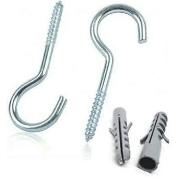 Abbasali Nylone Rope 10M With 2 Pieces Screw Hook For Laundry Camping And Other Commercial Purpose