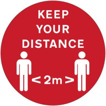 Abbasali Keep Distance Sticker Pack Of 3Pcs