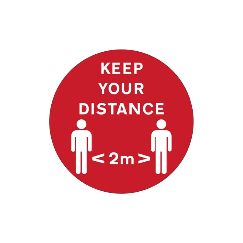 Abbasali Keep Distance Sticker Pack Of 3Pcs