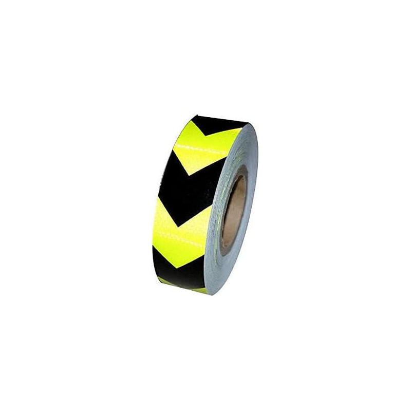 Abbasali Vehicle Night Reflective Safety Warning Tape Sticker In Green Black Arrow Reflection For Car Truck And Bus