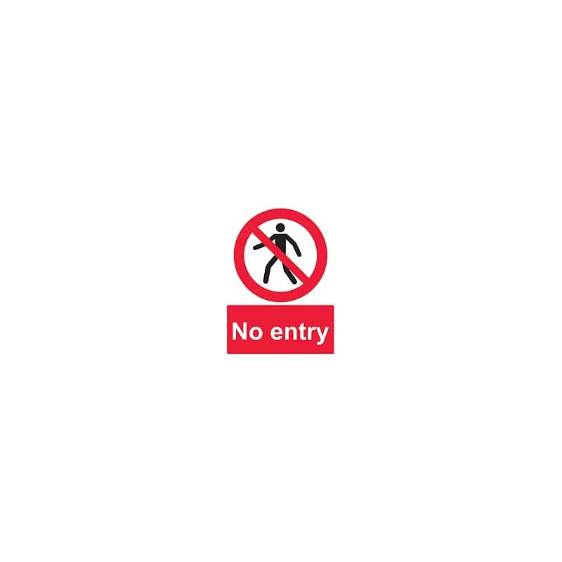 Abbasali 3Pcs 21X30 No Entry Sticker For Officesschoolswarehouses Etc