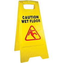 Abbasali Foldable Caution Wet Floor Sign Board