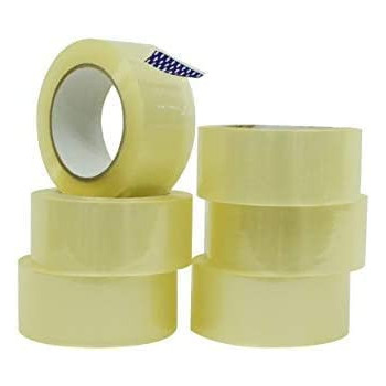 Abbasali Clear Packing Tape 2 Inch X 55 Yards Per Roll Your Thin Industrial Grade Aggressive Storage 6 Roll