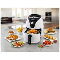 Black Decker 3.5L 1500W Manual Aerofry Air Fryer With Rapid Air Convection Technology Black White Af220 B5