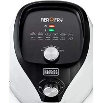 Black Decker 3.5L 1500W Manual Aerofry Air Fryer With Rapid Air Convection Technology Black White Af220 B5
