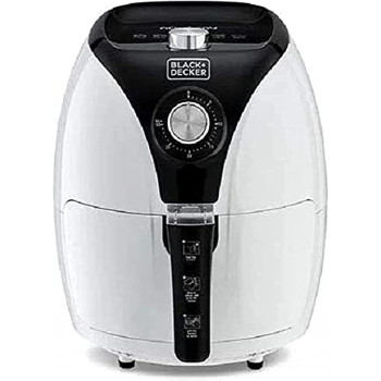 Black Decker 3.5L 1500W Manual Aerofry Air Fryer With Rapid Air Convection Technology Black White Af220 B5