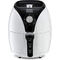 Black Decker 3.5L 1500W Manual Aerofry Air Fryer With Rapid Air Convection Technology Black White Af220 B5
