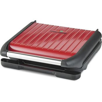George Foreman Electric Indoor Grill Large For Home And Office Use Stainless Steel Family Grillred Color 1850W 25050