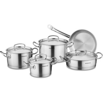 Korkmaz Proline 9 Pc Cookware Setsatin Silver A1150
