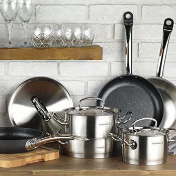 Korkmaz Proline 9 Pc Cookware Setsatin Silver A1150