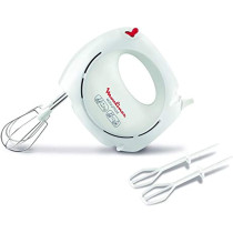 Moulinex Easy Max Hand Mixer 200 Watts White Plastic Stainless Steel Hm250127