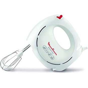 Moulinex Easy Max Hand Mixer 200 Watts White Plastic Stainless Steel Hm250127