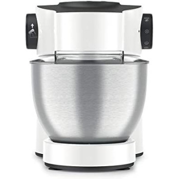 Moulinex Wizzo 4 L Bowl Kitchen Machine With 1 L Blender And Pastry Kit 1000 Watts White Plastic Stainless Steel Qa311127