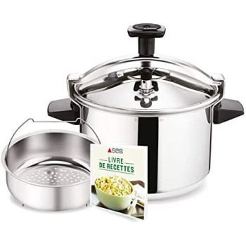 Tefal Authentic 10 Litre Pressure Cooker, Stainless Steel, P0531634