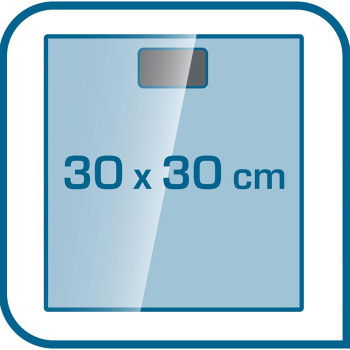 Tefal Classic Bathroom Scale Automatic On Off Tempered Glass Turquoise Pp1133V0